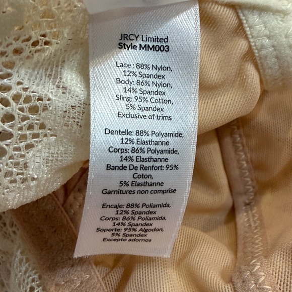 Morrow + Mint Tulip Lace Organic Cotton Nursing Bralette. Size L - Picture 4 of 12